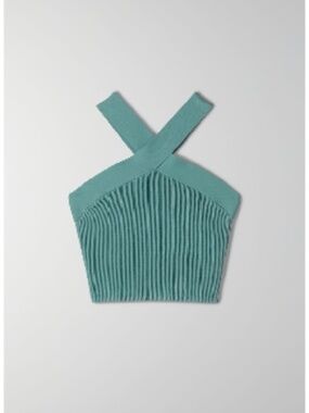 Aritzia Sculpt Knit Criss Cross Cropped Tank